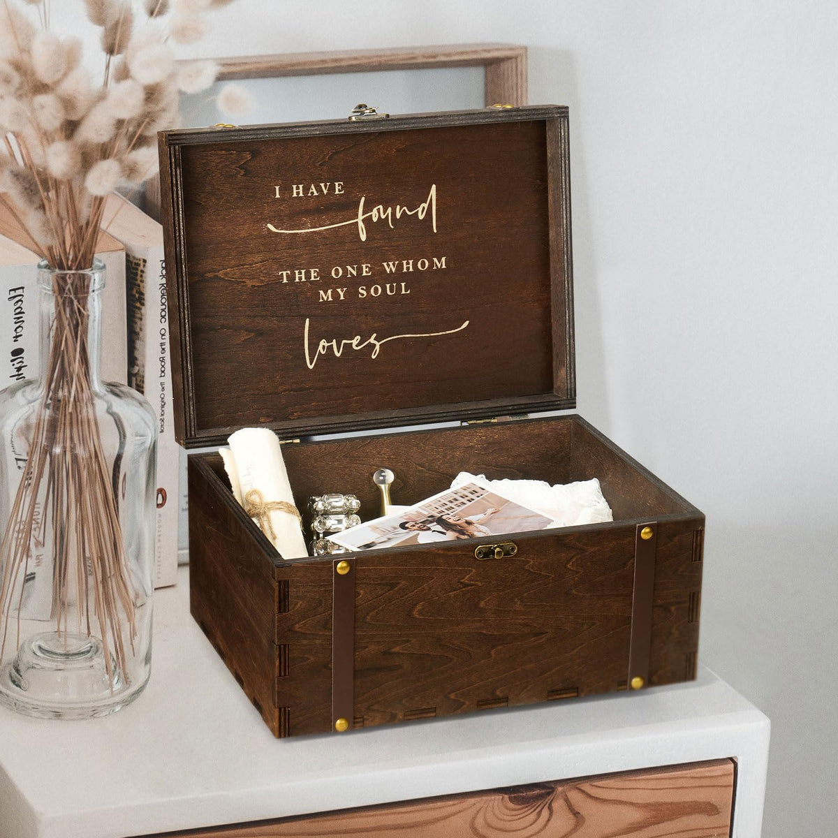 AW BRIDAL regular size interior space suits photos, jewelry, tickets, and small mementos