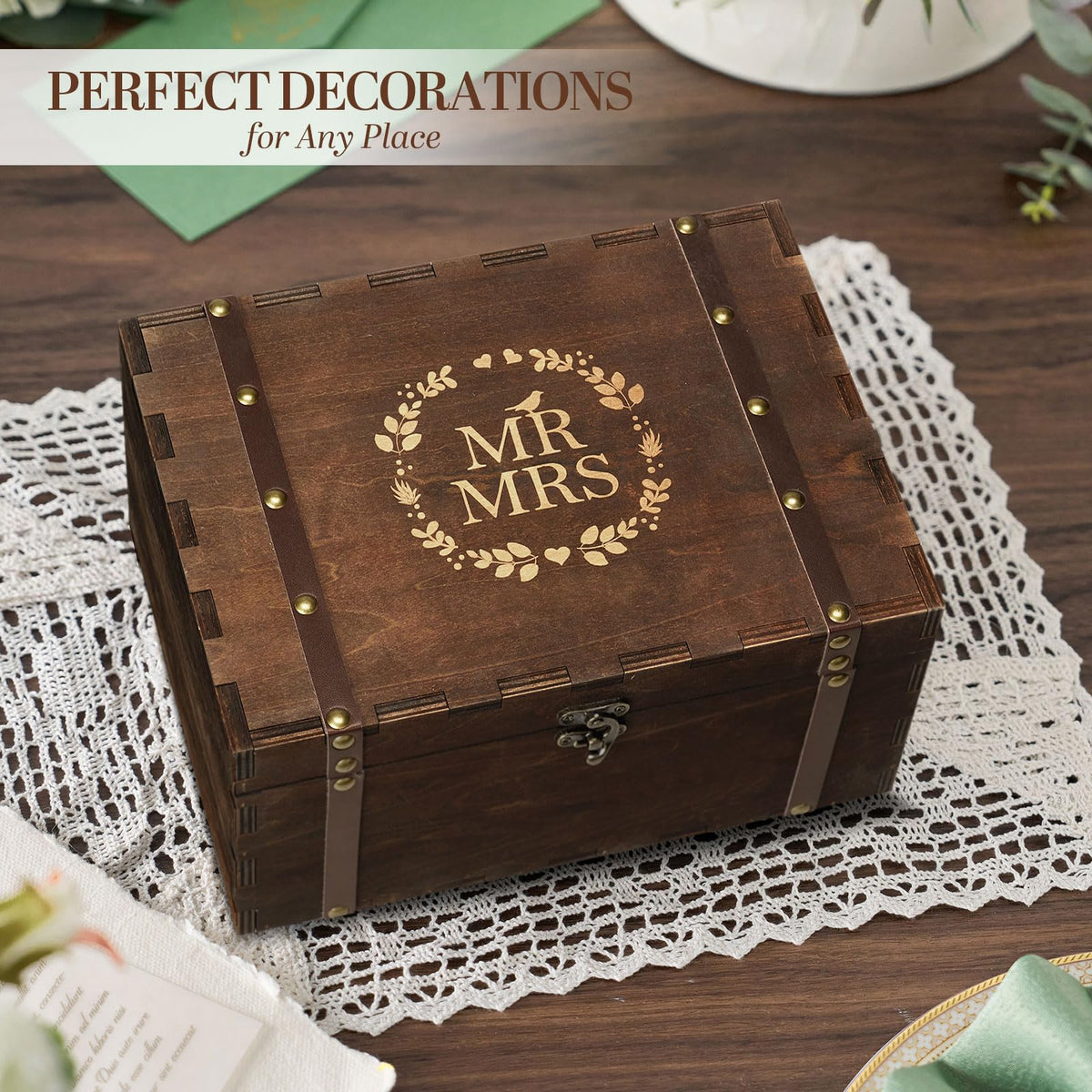 AW BRIDAL sturdy hinged lock protects memories, ideal for secure keepsakes and photos