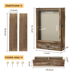 Aw Bridal two-detachable-partitions enable customizable layouts for keepsakes