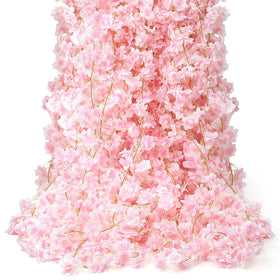 AWARDSEN cherry blossom vine 6-strip display ready for spring decor