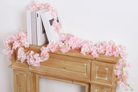AWARDSEN pink silk cherry blossom heads for elegant accents