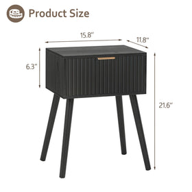 AWASEN Nightstand with easy-assembly instructions for quick setup.