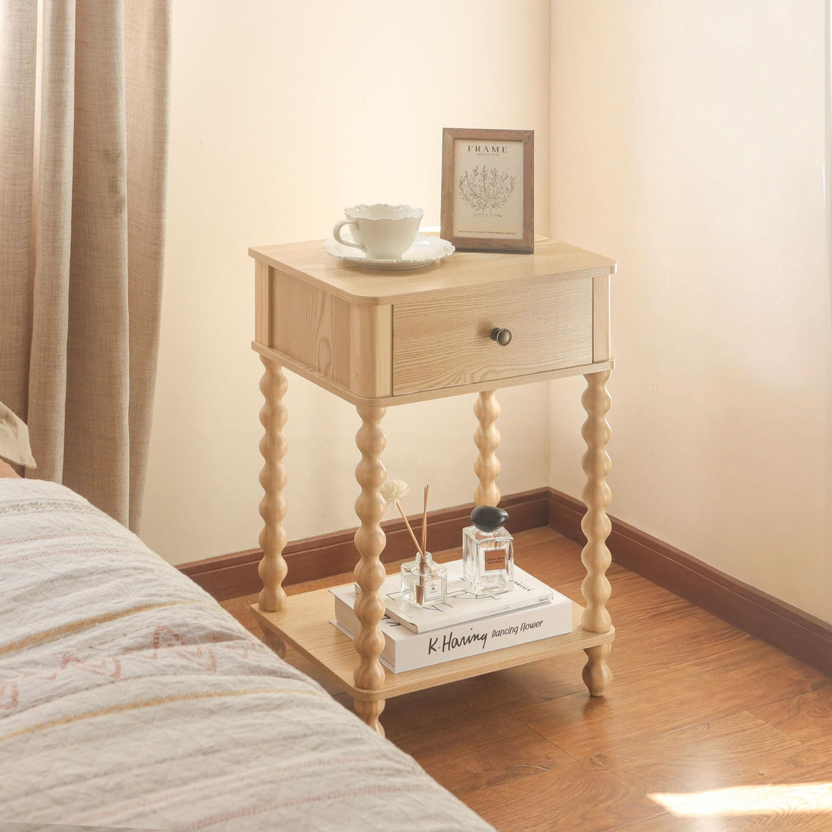 AWASEN end table placed in a living room setup.