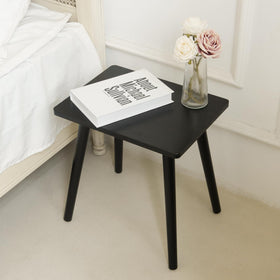 AWASEN black nightstand beside bed for convenient storage