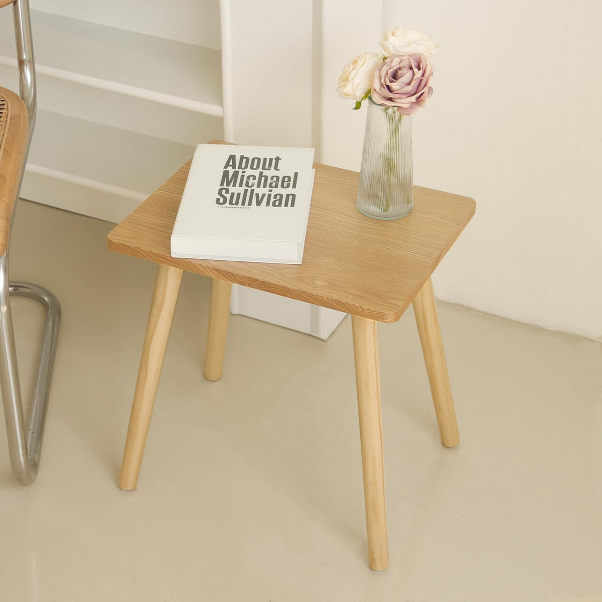 AWASEN nightstand beside bed for accessible, organized essentials.