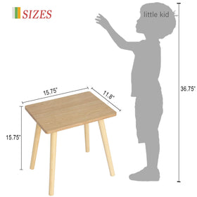 AWASEN side table with solid wood legs offering sturdy support.