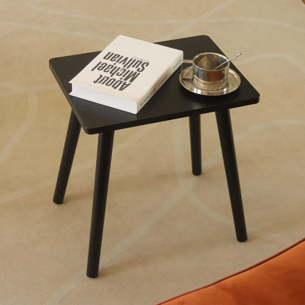 AWASEN side table with solid wood legs for sturdy support
