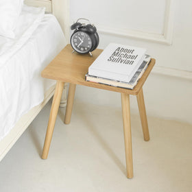 AWASEN side table surface showing easy-to-clean, waterproof coating.