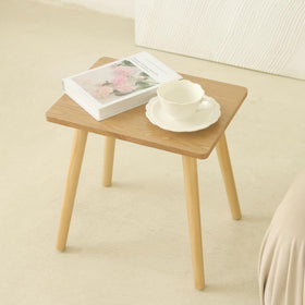 AWASEN side table top view with smooth finish ideal for compact spaces.