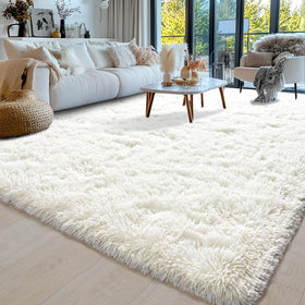 Awaytail plush rug with thousands of grip points stays secure on floors.