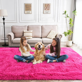 Awaytail hot pink color and soft fluff ideal for girls' rooms.