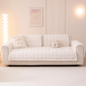 Non-slip silicone particles secure the Awjcsv cover on the sofa