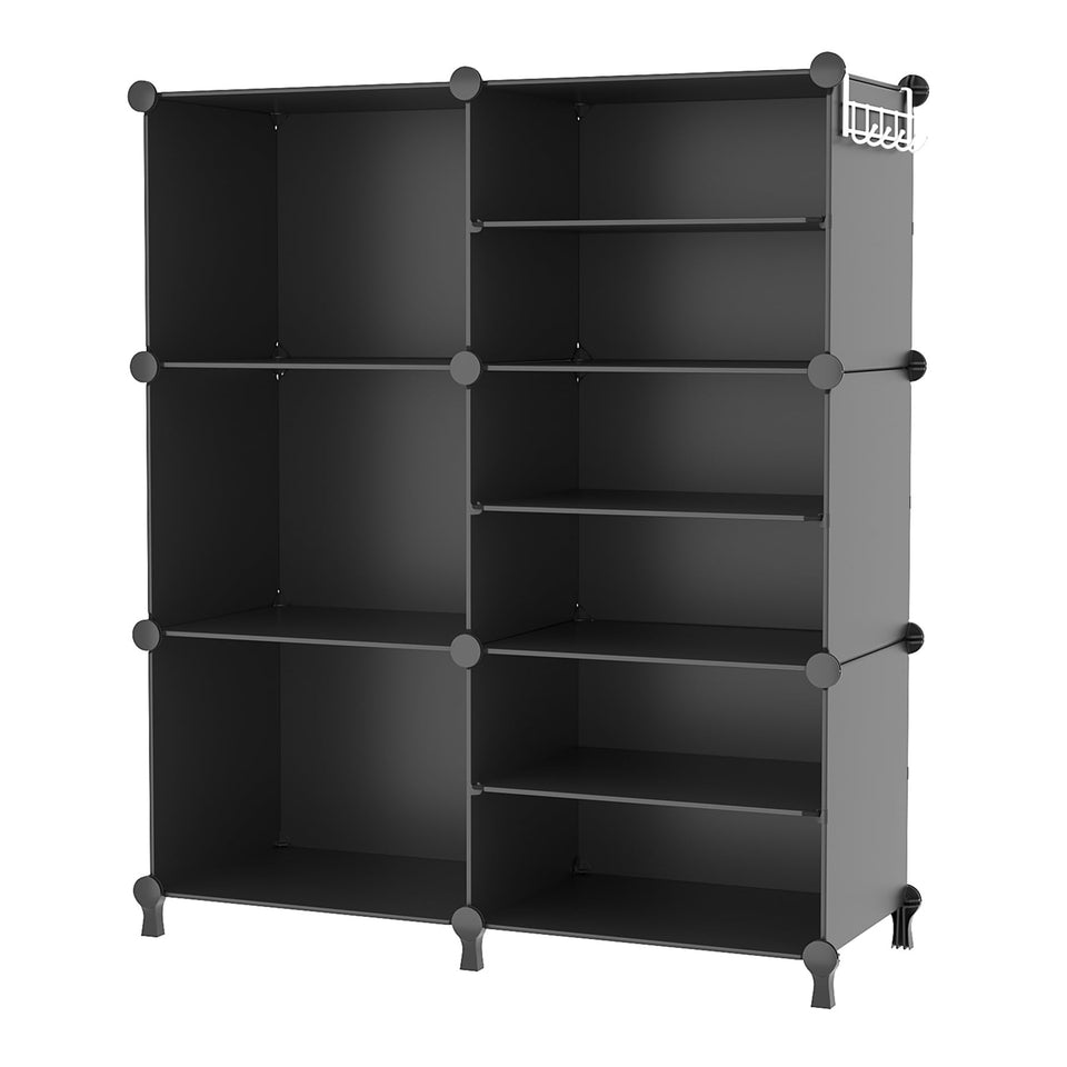AWTATOS 6-cube closet assembly showing modular configuration for flexible storage