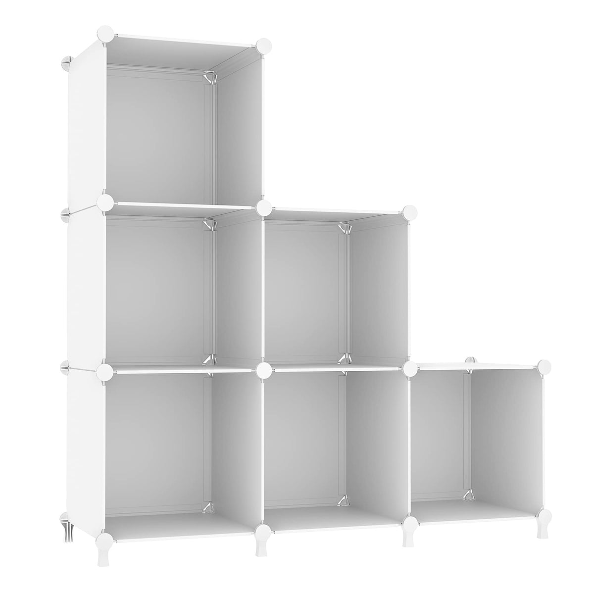 AWTATOS Cube Storage Organizer: six-cube unit assembled for tidy bedroom or closet storage.