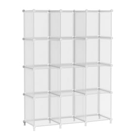AWTATOS Cube Storage Assembly Step 1 demonstrates modular panels for fast DIY setup.