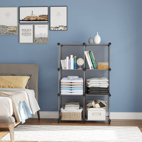 AWTATOS cube storage in a bedroom closet for organized clothes.