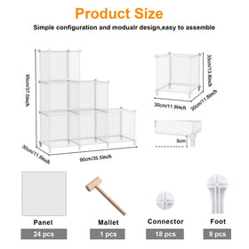 AWTATOS cube storage used for clothes, toys, and books organization