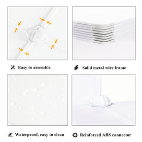 AWTATOS white storage cubes helping tidy entryway and daily essentials.