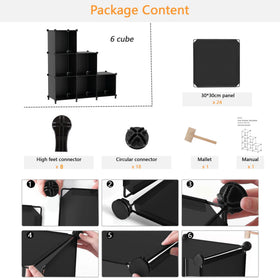AWTATOS Cube Storage Durable PP Panel ensures long-lasting durability.