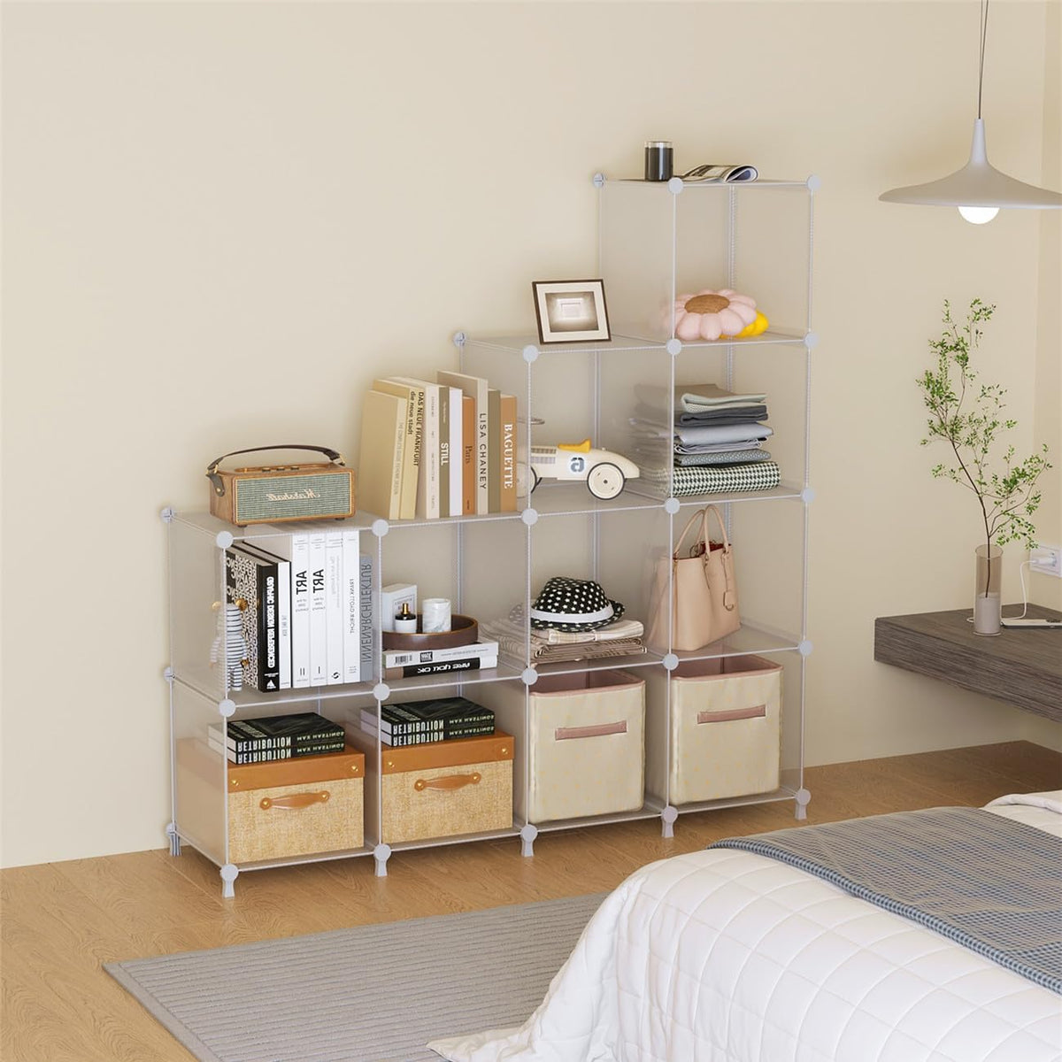 AWTATOS Cube Storage Stack Configuration shows versatile setup for tight spaces.
