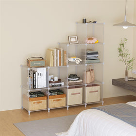 AWTATOS Cube Storage Stack Configuration shows versatile setup for tight spaces.