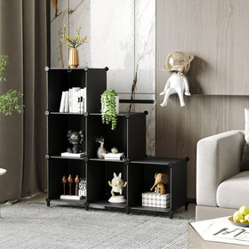 AWTATOS Cube Storage Stack Layout enables customizable room organization.