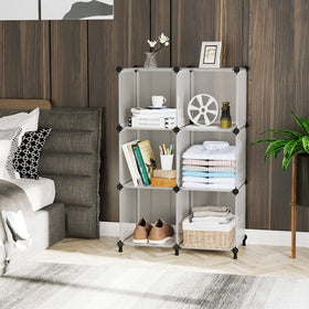 AWTATOS multi-use shelf unit ideal for kids' toys or clothing storage.