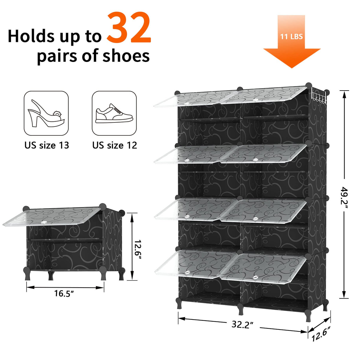 AWTATOS door with small holes promotes air circulation to prevent moisture.