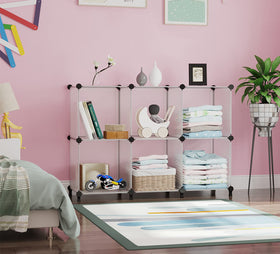 AWTATOS sturdy PP panel cube shelves support daily items with stable design.