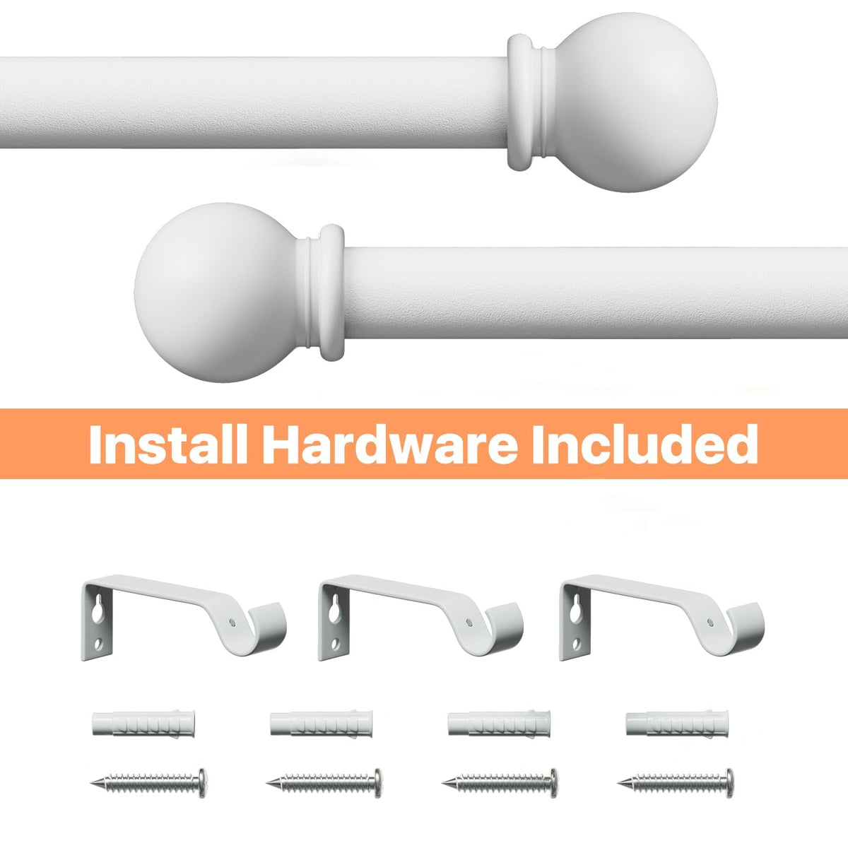 AWUIUNIE included brackets and anchors simplify the easy installation process.