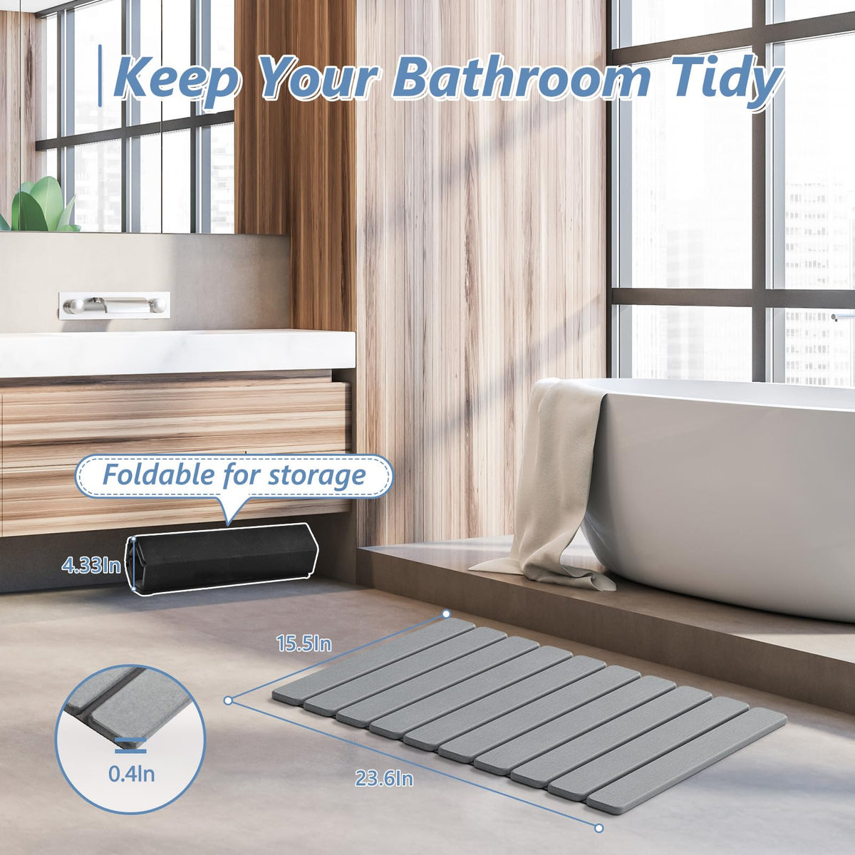 AWW Easy-to-clean surface shown with wipe-down and quick rinse.