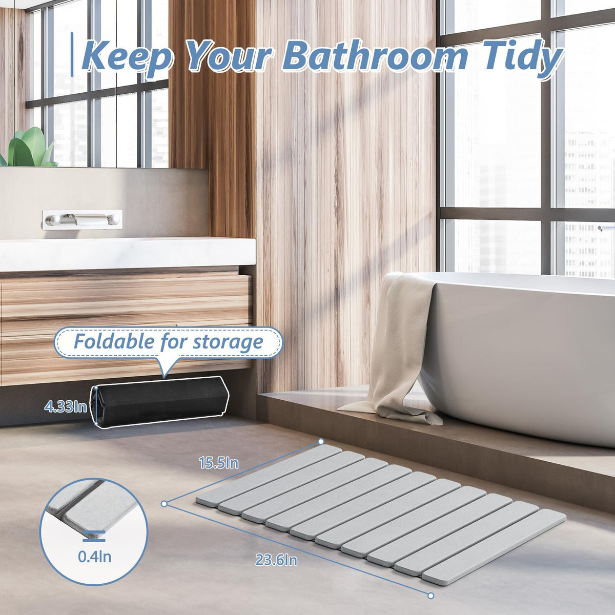 AWW easy to clean surface can be wiped or rinsed for quick refresh.