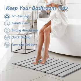 AWW light grey finish helps a modern, clean bathroom look.