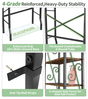 Axdtvoz anti-tip wall straps secure the unit.
