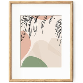 Axeman 11x14 oak frame with rounded corners enhances wall display and tempered glass clarity.