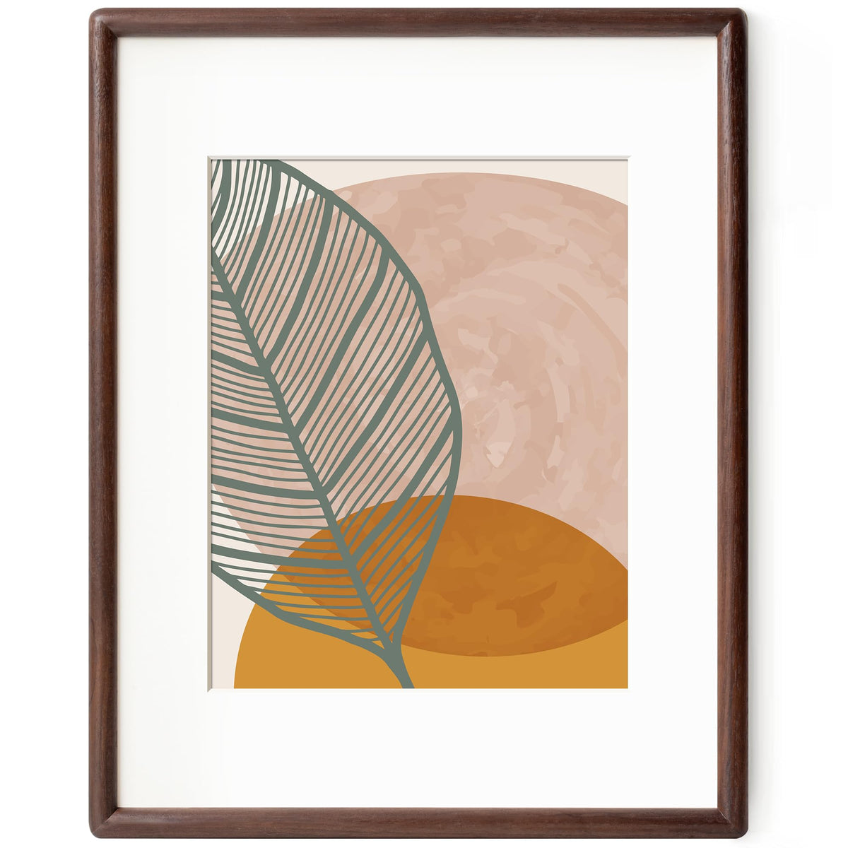 Axeman 11x14 walnut frame with rounded corners for a timeless display