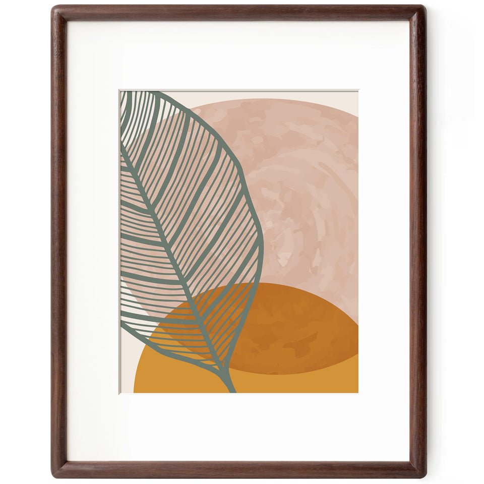Axeman 11x14 walnut frame with rounded corners for a timeless display