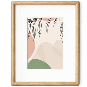 Axeman 8x10 oak frame front view showcases natural wood grain and warm finish.