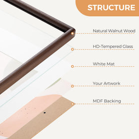 Axeman frame highlights photos, art, and keepsakes at home or office.