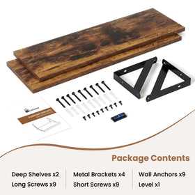 Axeman hardware included for easy, tool-light installation.