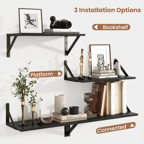 Axeman mounting options illustration showing flexible wall configuration