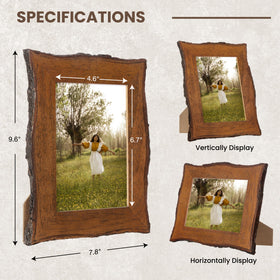 Axeman frame mounted on wall in horizontal orientation