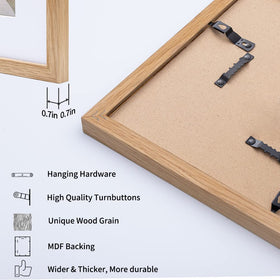 Axeman wall hooks being used for easy hanging on gallery walls.