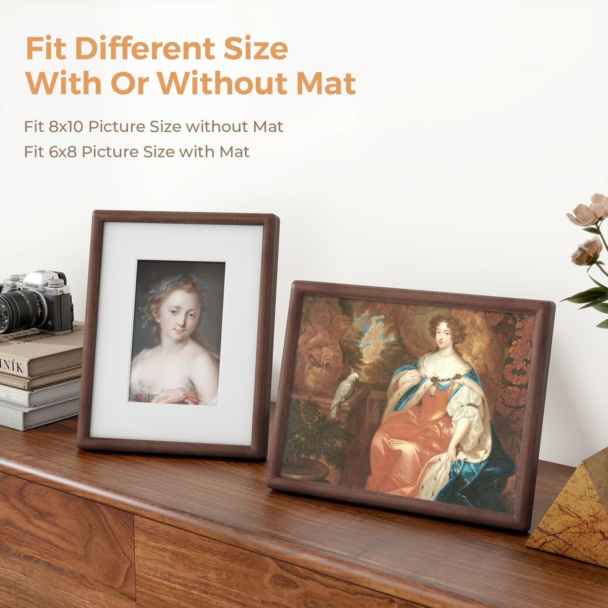 Axeman wall-mount and kickstand design enables flexible display.