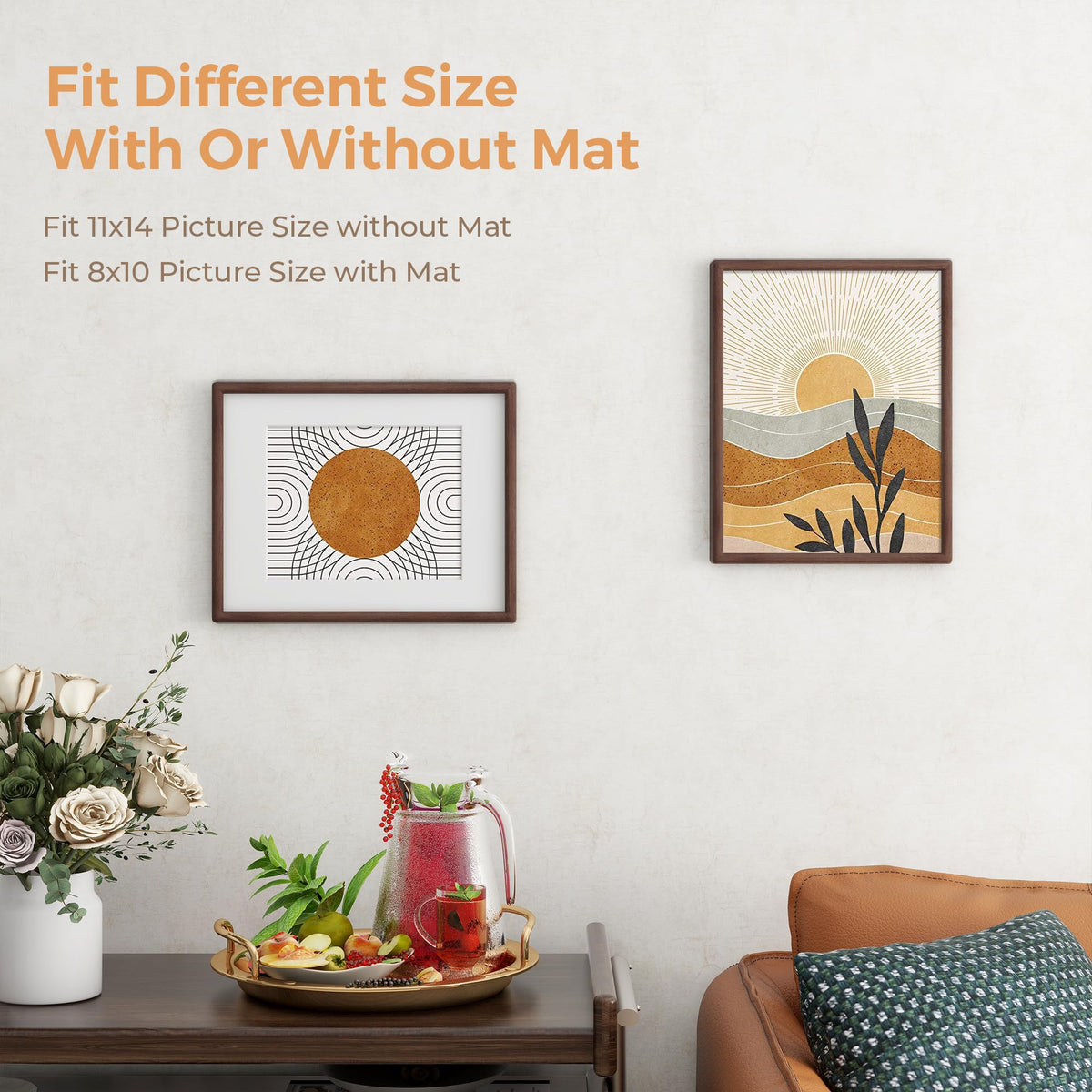 Axeman frame supports wall mounting and tabletop display