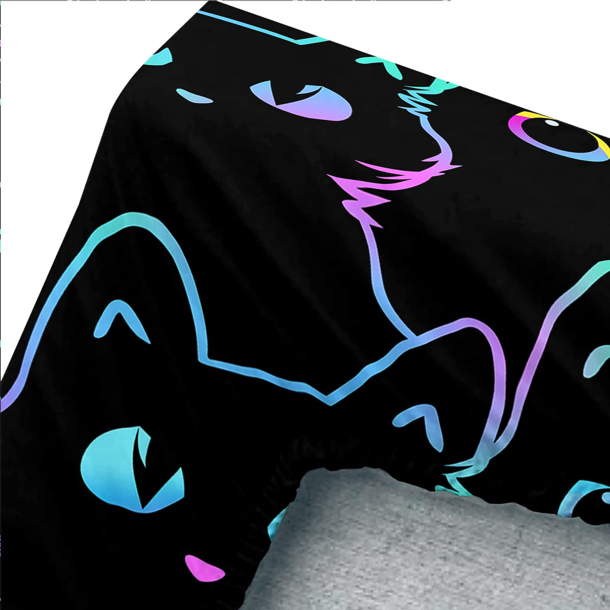 Axolotl cute cat sheet set pillowcases closeup demonstrates durable comfortable daily use