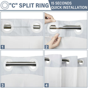 AXURXUI snap-in liner detail shows detachable waterproof layer for splash control.