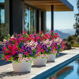 AXYLEX 16-bundle outdoor florals elevate backyard ambiance