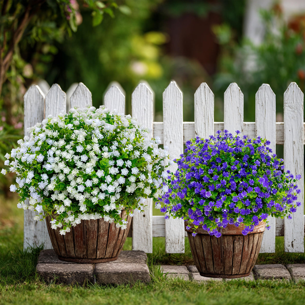 AXYLEX greenery decor provides inviting privacy while guests enjoy afternoon refreshments