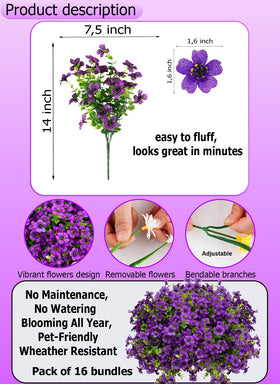 AXYLEX privacy-friendly artificial flowers create screening while remaining decorative.